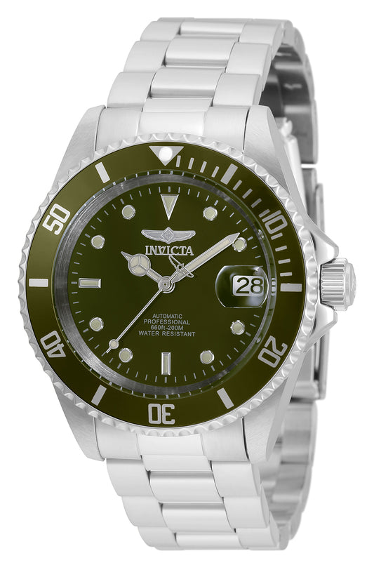 Invicta Men's 40mm Pro Diver Automatic Military Green Bracelet Watch