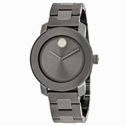 Movado Men's 36mm Bold Swiss Quartz Crystal Accented Gunmetal Bracelet Watch