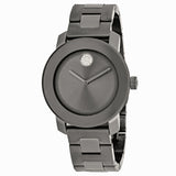 Movado Men's 36mm Bold Swiss Quartz Crystal Accented Gunmetal Bracelet Watch