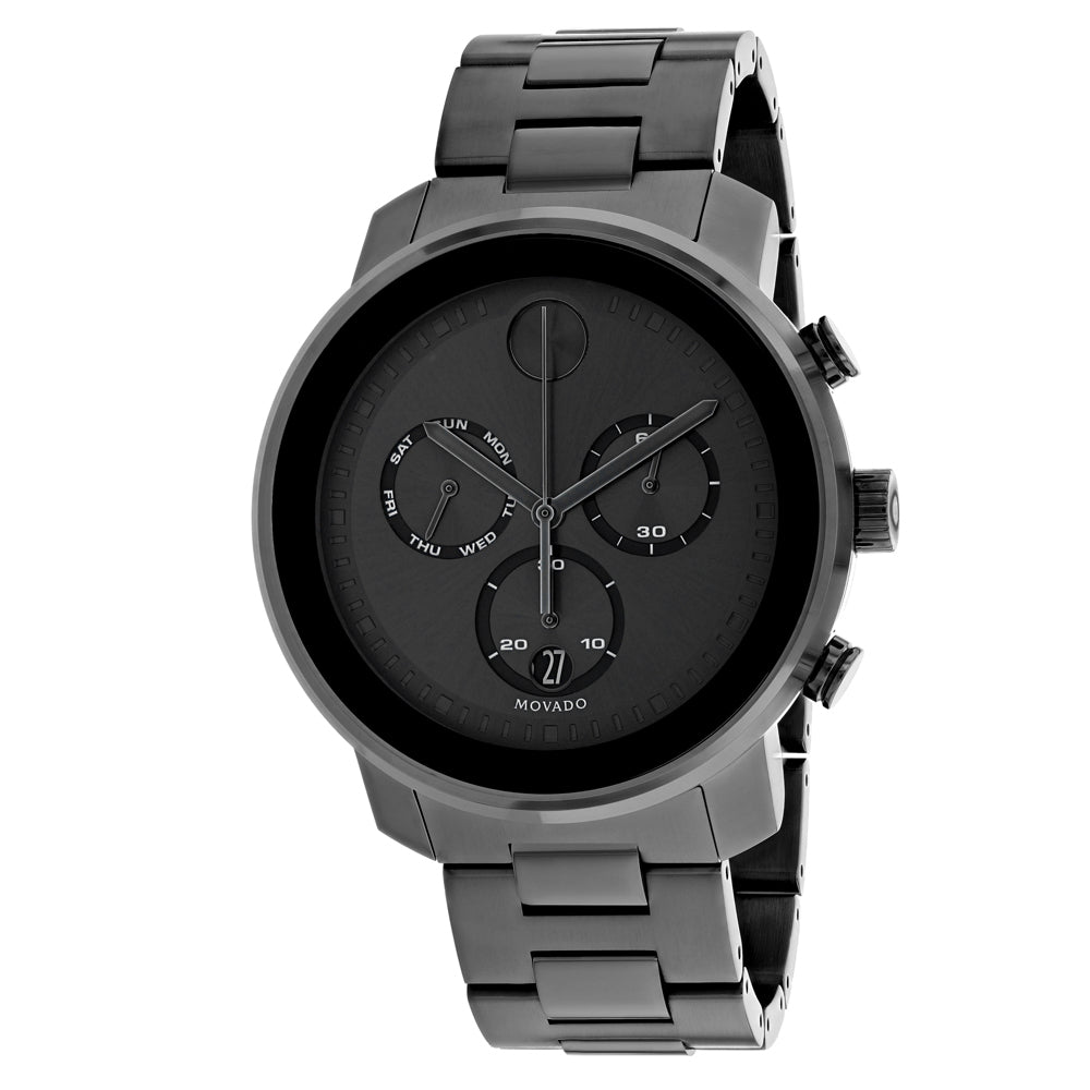 Movado Men's 47mm Bold Swiss Quartz Chronograph Gunmetal Bracelet Watch