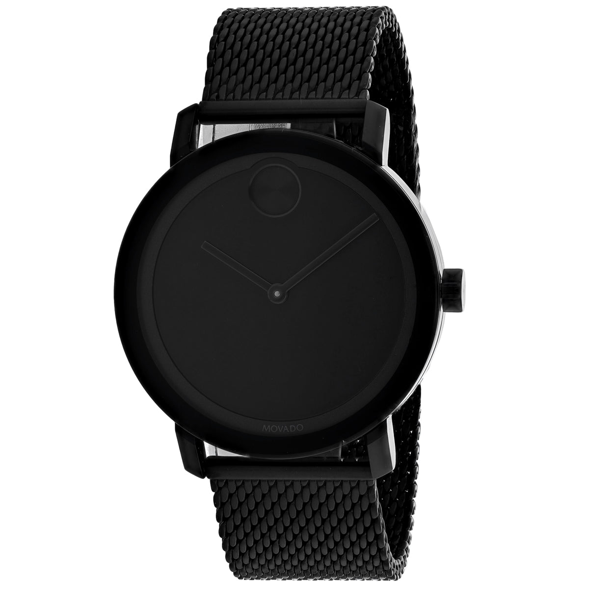 Movado Men's 40mm Bold Swiss Quartz Black Monochromatic Mesh Bracelet Watch