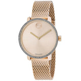 Movado Women's 34mm Bold Quartz Crystal Bezel Mesh Bracelet Watch - 3600657