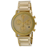 Movado Men's 42mm Bold Evolution Swiss Quartz Chronograph Goldtone Bracelet Watch