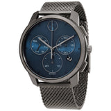 Movado Men's 42mm Bold Quartz Chronograph Date Gunmetal Bracelet Watch - 3600721