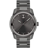 Movado Men's 42mm Bold Verso Quartz Date Monochromatic Gunmetal Bracelet Watch - 3600736
