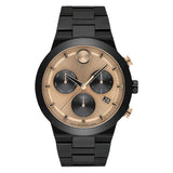 Movado Men's 44mm Bold Fusion Swiss Made Quartz Chrono Black Bracelet Watch