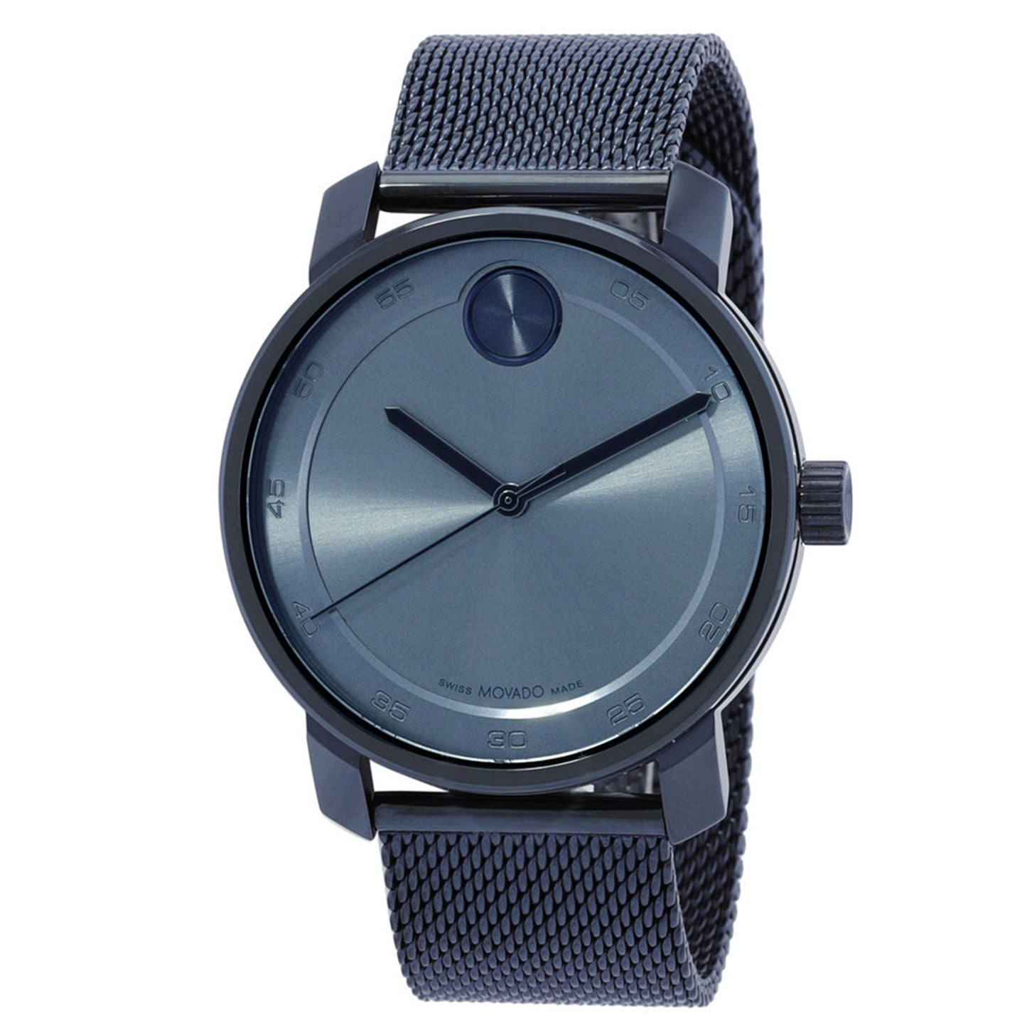 Movado Men's 41mm Bold Quartz Blue Monochromatic Mesh Bracelet Watch