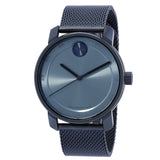 Movado Men's 41mm Bold Quartz Blue Monochromatic Mesh Bracelet Watch
