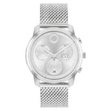 Movado Men's 42mm Element Quartz Chronograph Silvertone Mesh Bracelet Watch - 3601024