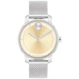 Movado Women's 34mm Bold Access Swiss Made Quartz Champagne Dial Mesh Bracelet Watch