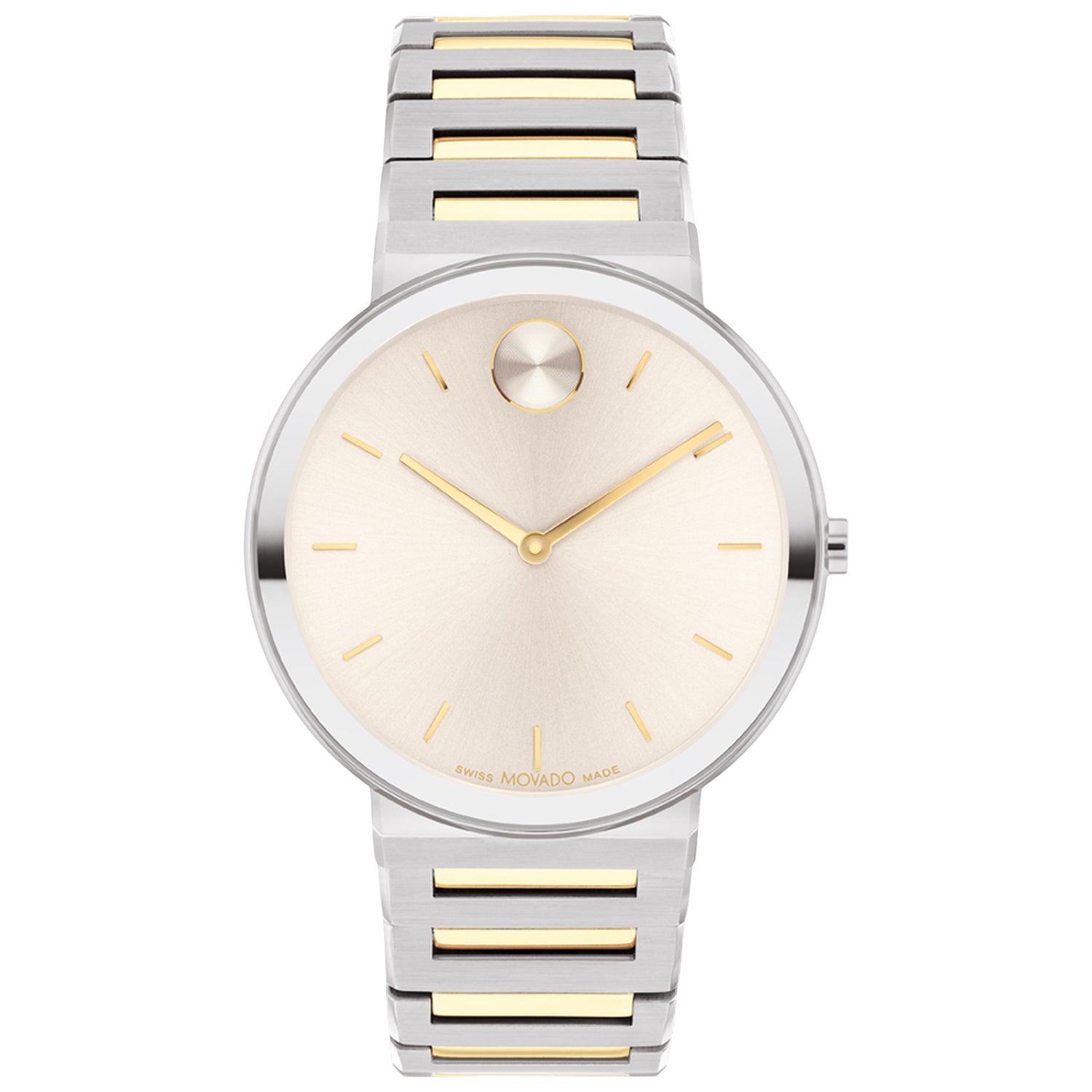 Movado Men's 40mm Bold Horizon Swiss Made Quartz Two-Tone Bracelet Wat ...