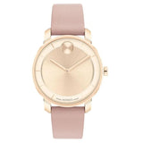 Movado Women's 34mm Bold Swiss Quartz Goldtone Pink Strap Watch - 3601078