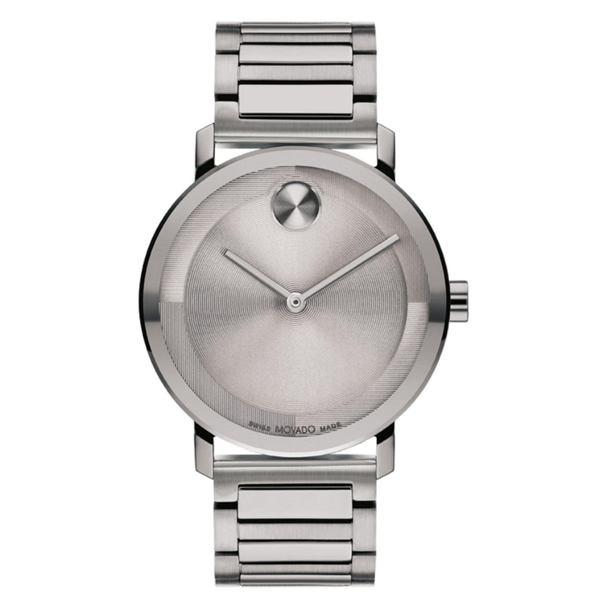 Movado Men's 40mm Bold Swiss Made Quartz Grey Monochromatic Bracelet Watch