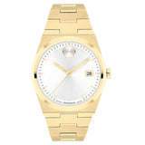 Movado Men's 35mm Bold Quest Swiss Quartz Date Goldtone Bracelet Watch