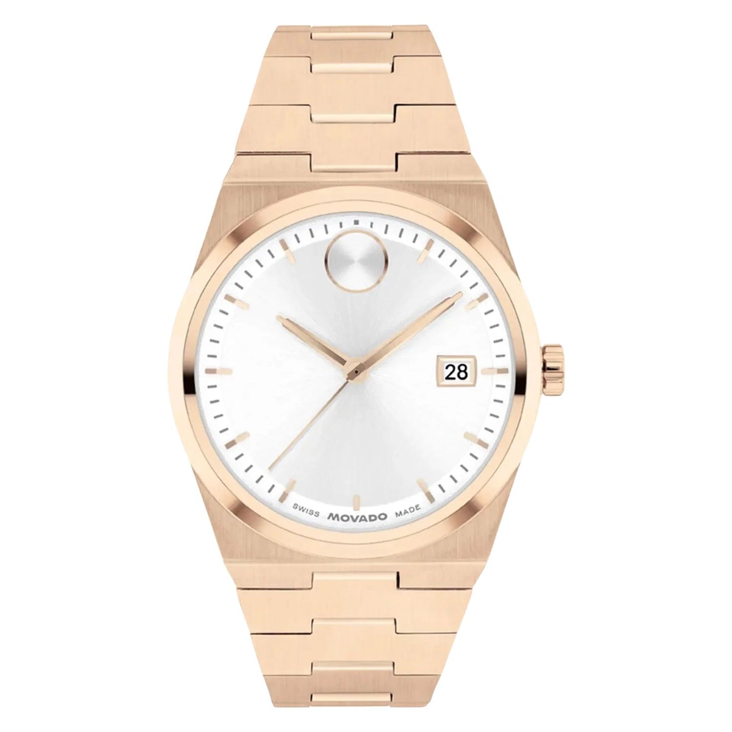 Movado Women's 35mm Bold Quest Swiss Made Quartz Date Rosetone Bracelet Watch