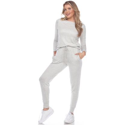 White Mark Women's 2-Piece Lounge Set