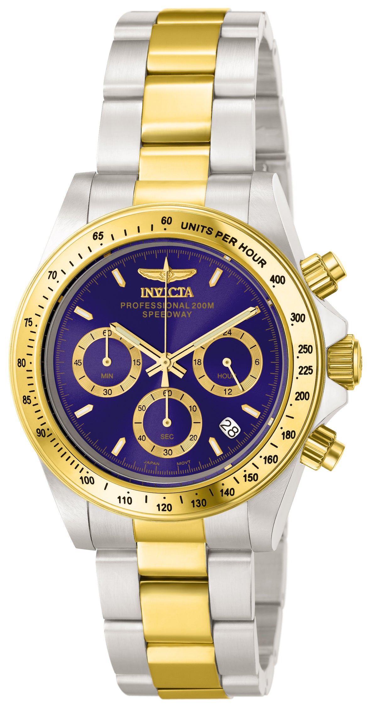 Invicta Men's 39mm Speedway Quartz Chronograph Two-Tone Bracelet Watch