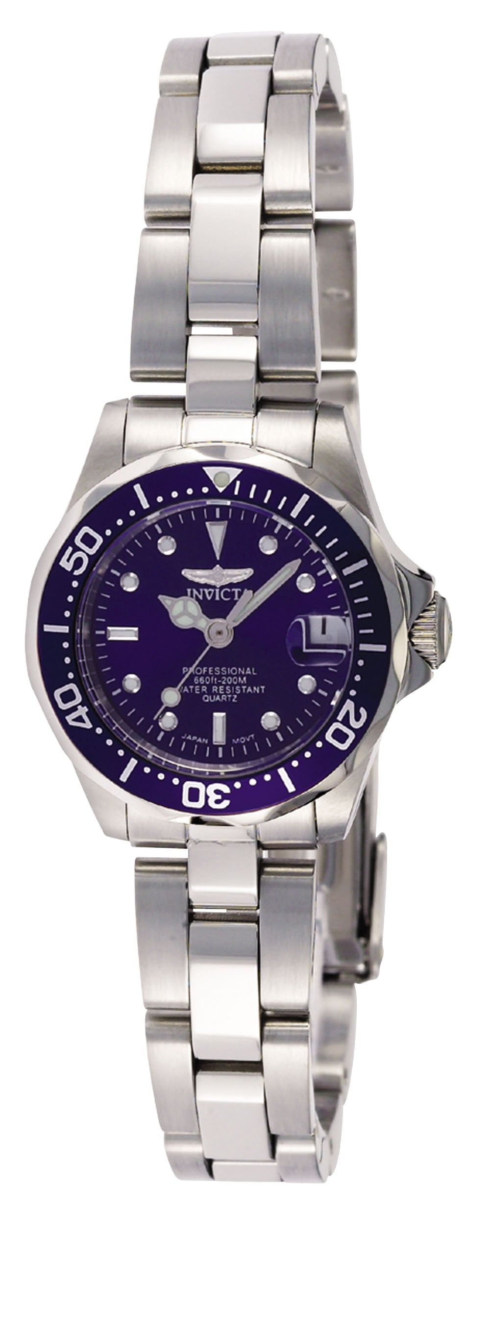 Invicta Women's 24mm Pro Diver Quartz Date Bracelet Watch