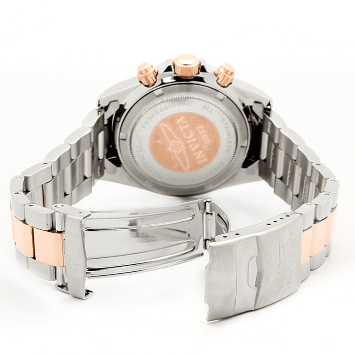 Invicta Men's 39mm Speedway Quartz Chronograph Two-Tone Rose & Silver Bracelet Watch