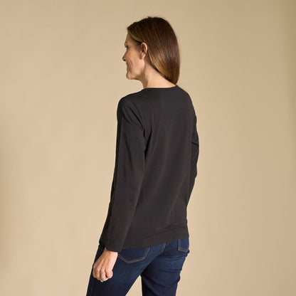 Christopher & Banks Embellished Snowflake Tee