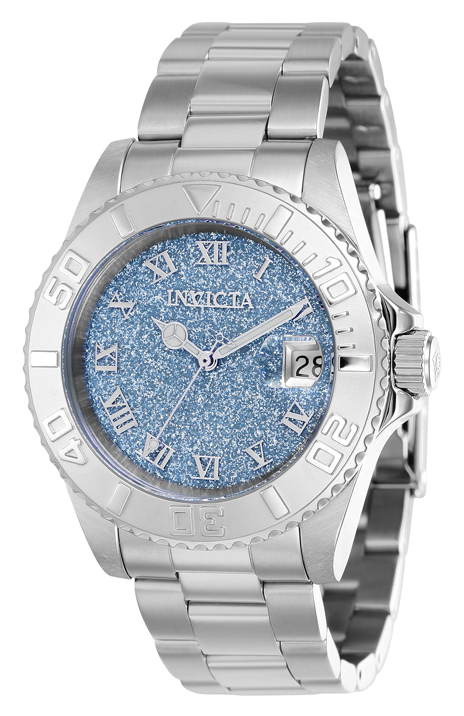 Invicta Women's 40mm Angel Quartz Date Speckle Dial Bracelet Watch
