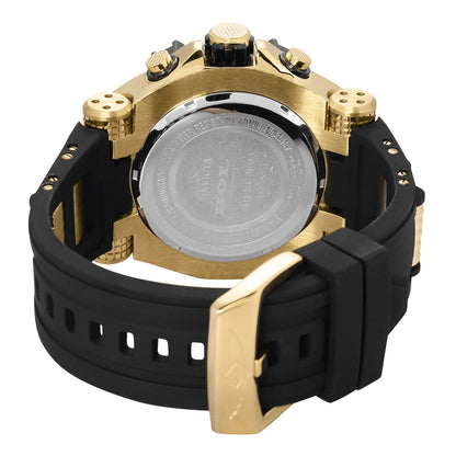 Invicta Men's 52mm Bolt Quartz Chronograph Blue Cable Goldtone Strap Watch