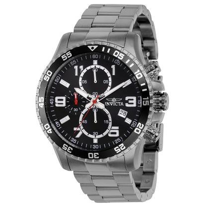 Invicta Men's 45mm Specialty Quartz Chronograph Black Dial Bracelet Watch