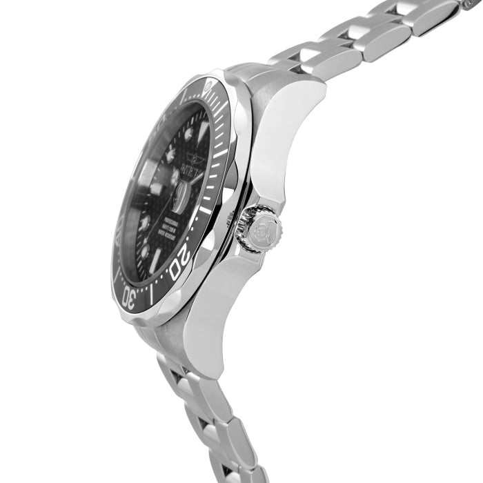 Invicta Men's 47mm Pro Diver Quartz Date Carbon Fiber Dial Bracelet Watch