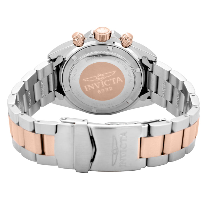 Invicta Men's 39mm Speedway Quartz Chronograph Two-Tone Rose & Silver Bracelet Watch