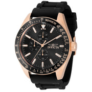 Invicta Men's 45mm Aviator Quartz 24 Hour Day Silicone Strap Watch