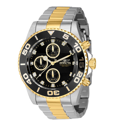 Invicta Men's 43mm Pro Diver Quartz Chrono Coin Edge Bezel Bracelet Watch