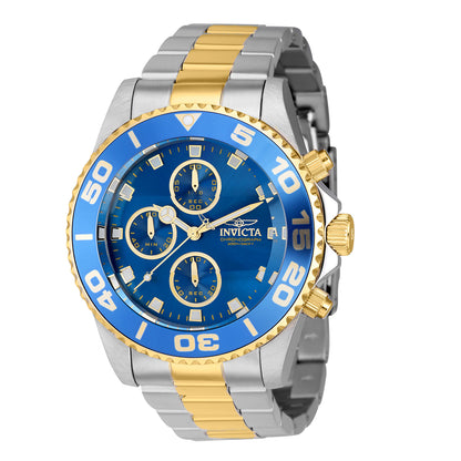 Invicta Men's 43mm Pro Diver Quartz Chrono Coin Edge Bezel Bracelet Watch