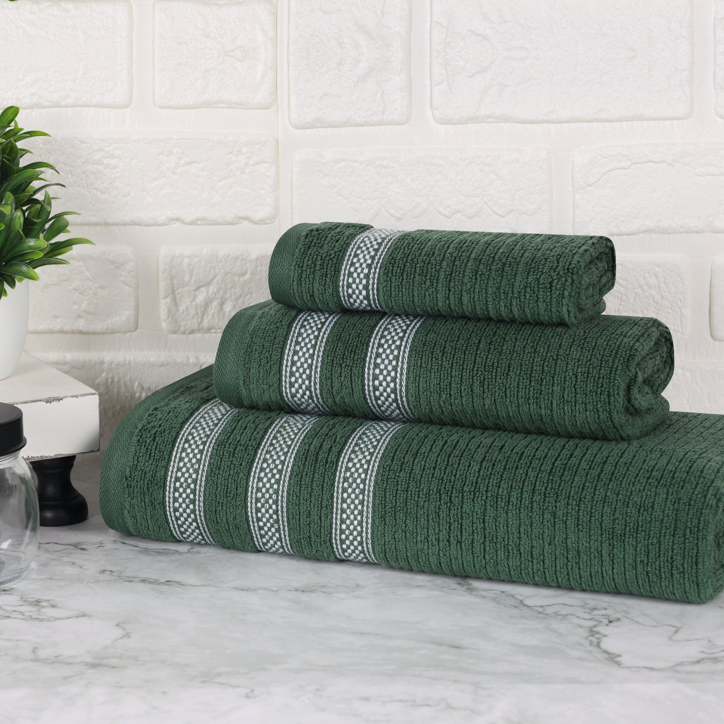 Superior "Napa" Zero Twist 100% Cotton 3-Piece Towel Set