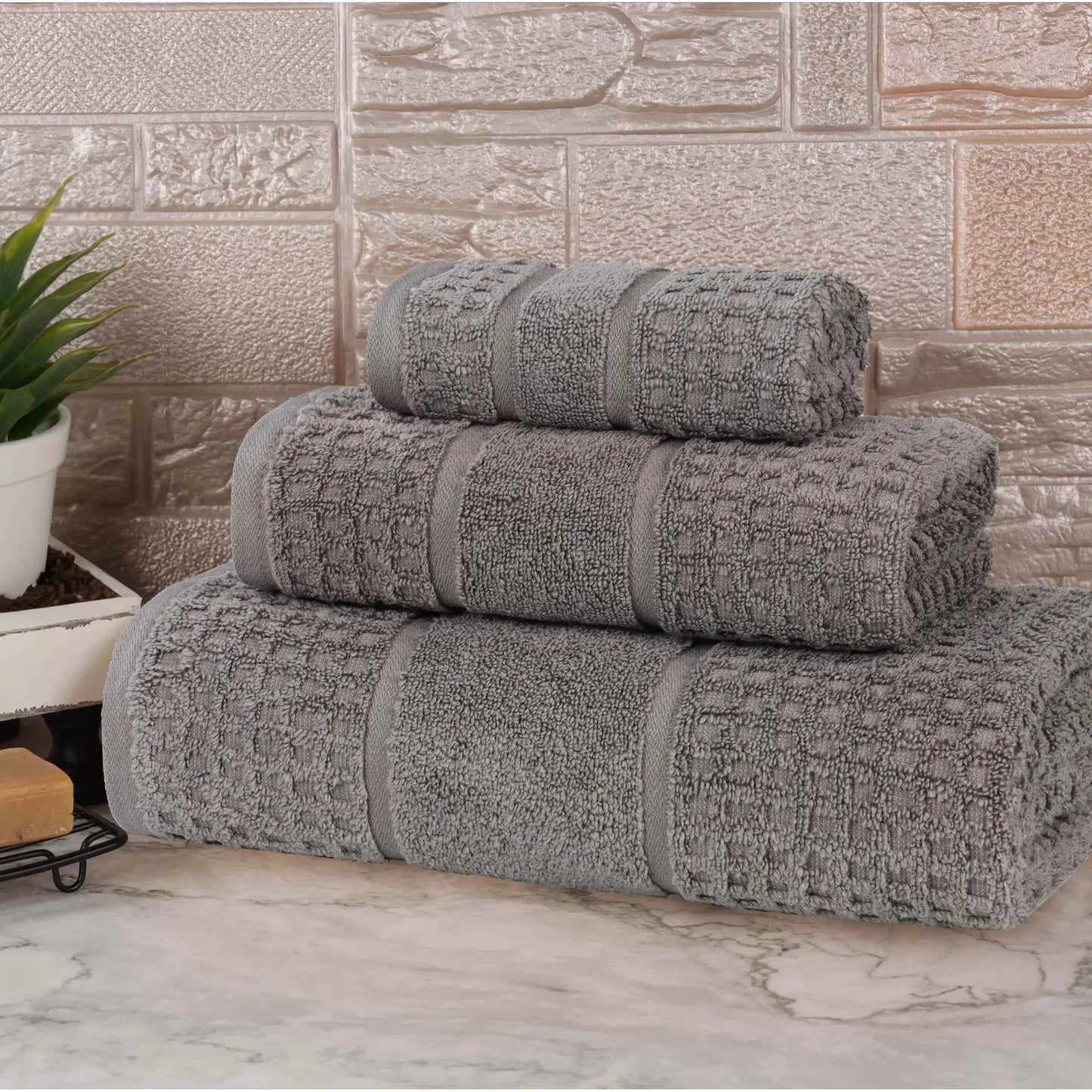 Superior "Napa" Zero Twist 100% Cotton 3-Piece Towel Set