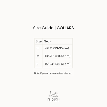 Furlou Green Canvas Dog Collar Choice of Size