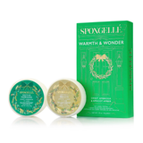 Spongellé Warmth & Wonder Holiday Wreath Body Wash Infused Buffer Gift Set