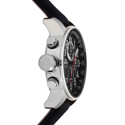 Invicta Men's 46mm I-Force Quartz Chronograph Black Canvas Strap Watch
