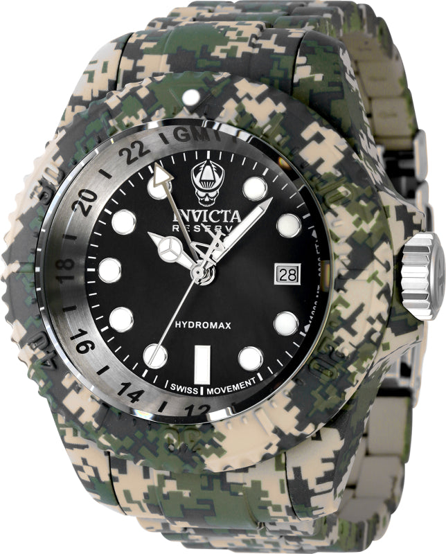 Invicta Men's 52mm Reserve Quartz Green Camouflage Bracelet Watch