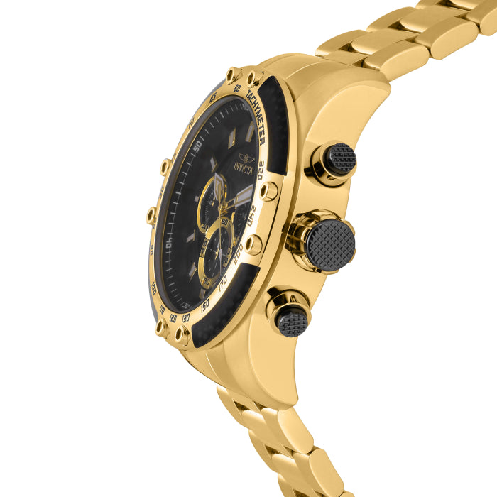 Invicta Men's 50mm Speedway Quartz Chronograph Carbon Fiber Accented Bracelet Watch