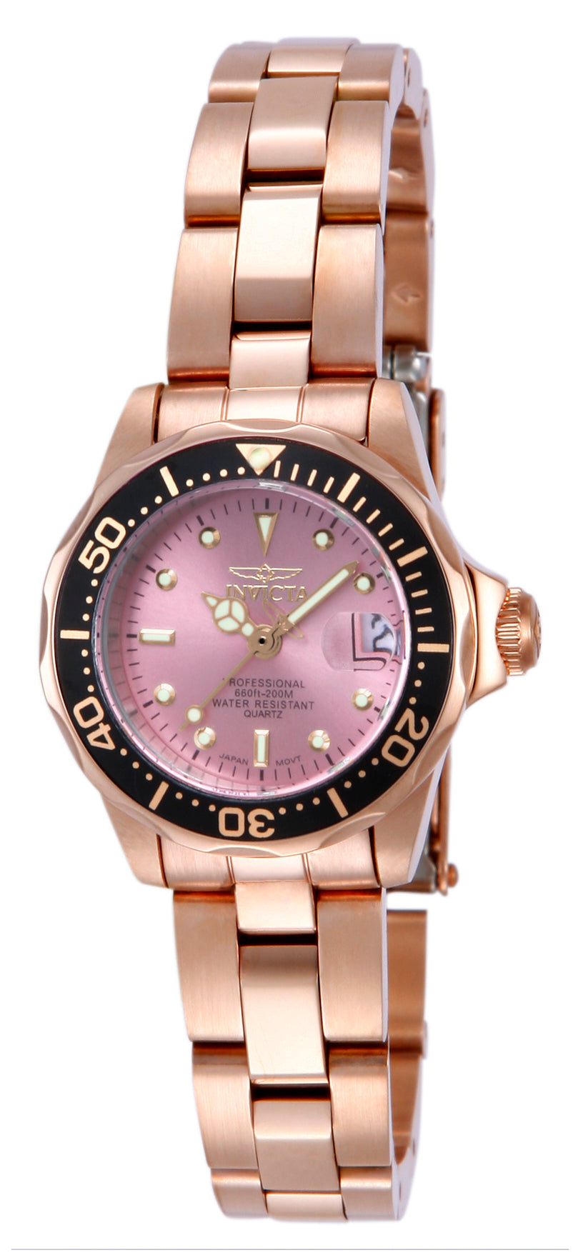 Invicta Women's 24mm Pro Diver Quartz Date Bracelet Watch