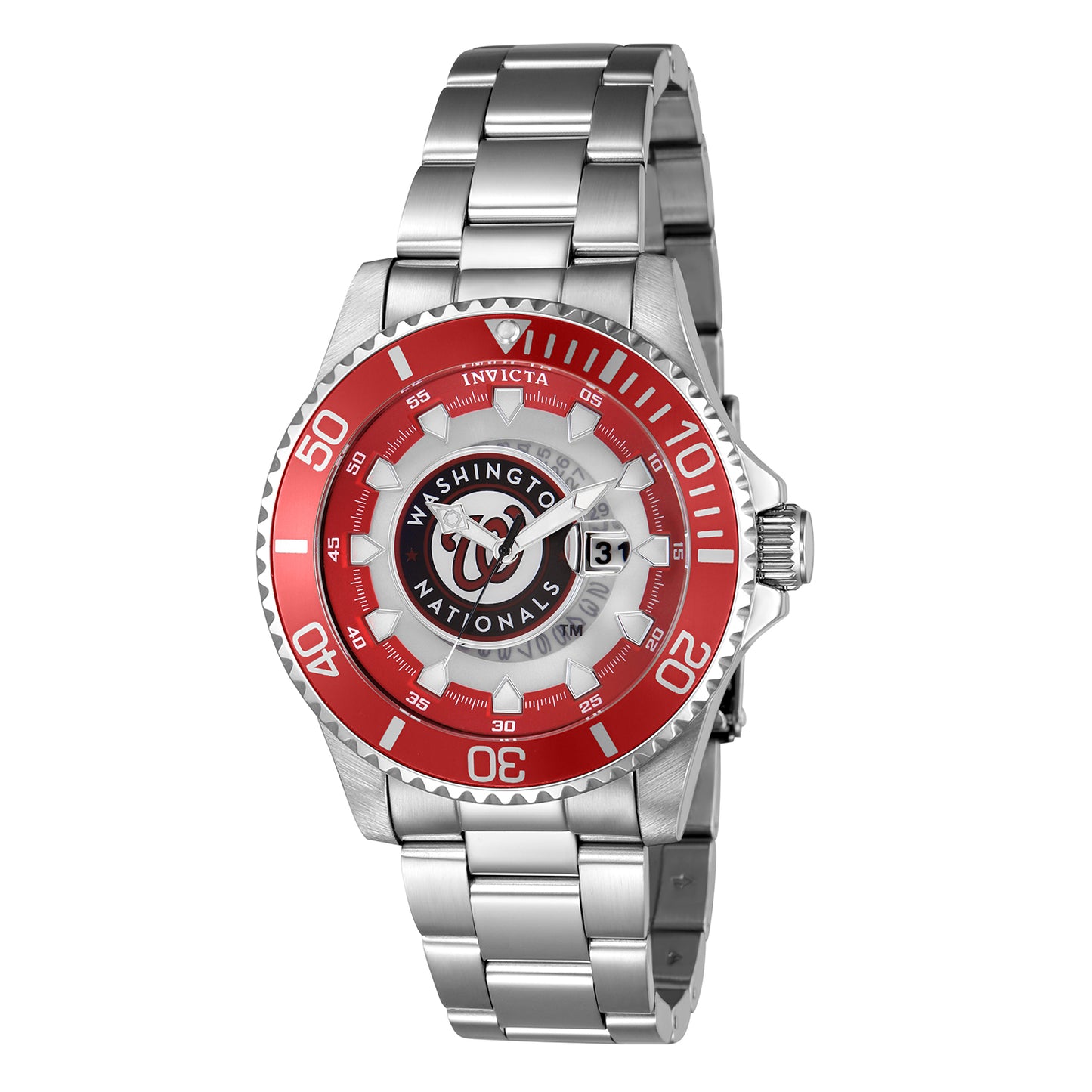 Invicta Men's 47mm MLB Quartz Date Bracelet Watch