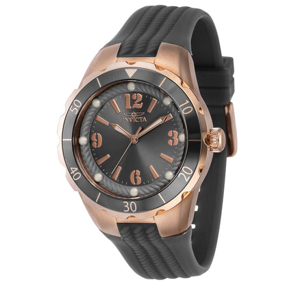 Invicta Women's 38mm Angel Quartz Luminous Markers Textured Silicone Strap Watch
