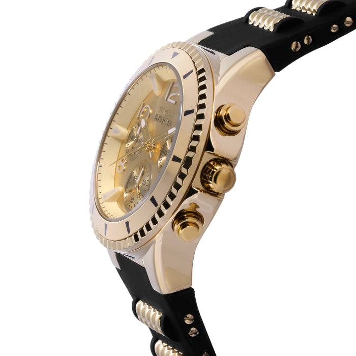 Invicta Women's 39mm BLU Quartz Chronograph Black Silicone Strap Watch