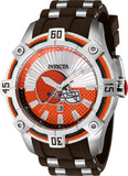 Invicta Men's 52mm NFL Quartz Silicone & Stainless Steel Strap Watch