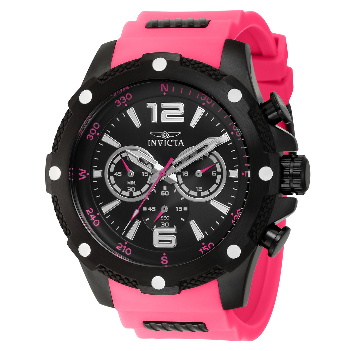 Invicta Men's 50mm I-Force Quartz Chronograph Silicone Strap Watch