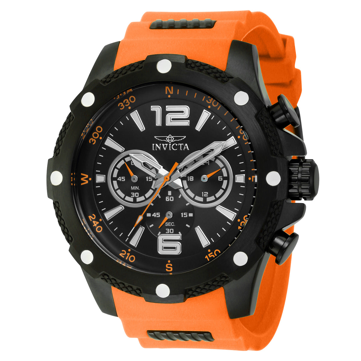 Invicta Men's 50mm I-Force Quartz Chronograph Silicone Strap Watch