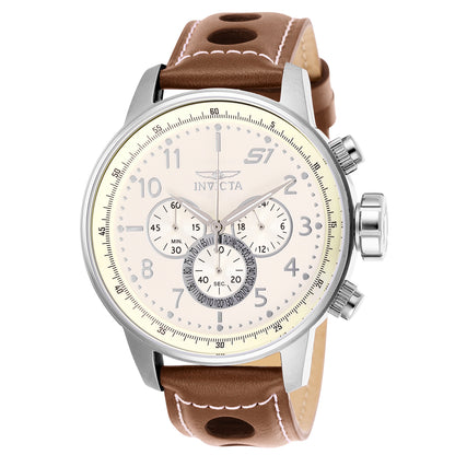 Invicta Men's 48mm S1 Rally Quartz Vintage Leather Strap Watch