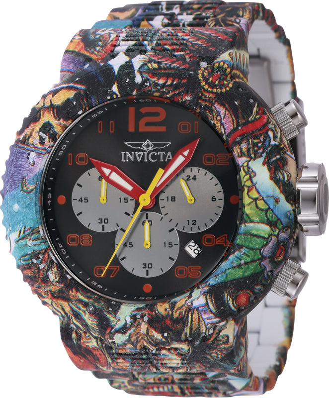 Invicta Men's 52mm Pro Diver Quartz Chronograph Graffiti Bracelet