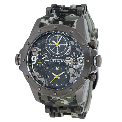 Invicta Men's 50mm Coalition Forces Quartz Multi-Time Camo Silicone Strap Watch