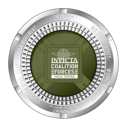 Invicta Men's 50mm Coalition Forces Quartz Multi-Time Camo Silicone Strap Watch